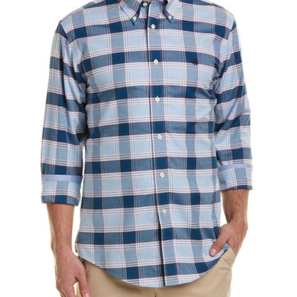 Brooks brother plaid regent shirt